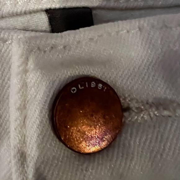 DLl1961 Hepburn Wide Leg High Rise 31" Jeans Size 29 Eggshell - Picture 8 of 11